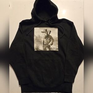 2023 Carin Leon Colmillo de Leche Concert Tour Pullover Hoodie Mens Size L Black